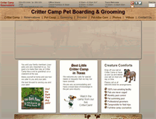 Tablet Screenshot of crittercamp.com